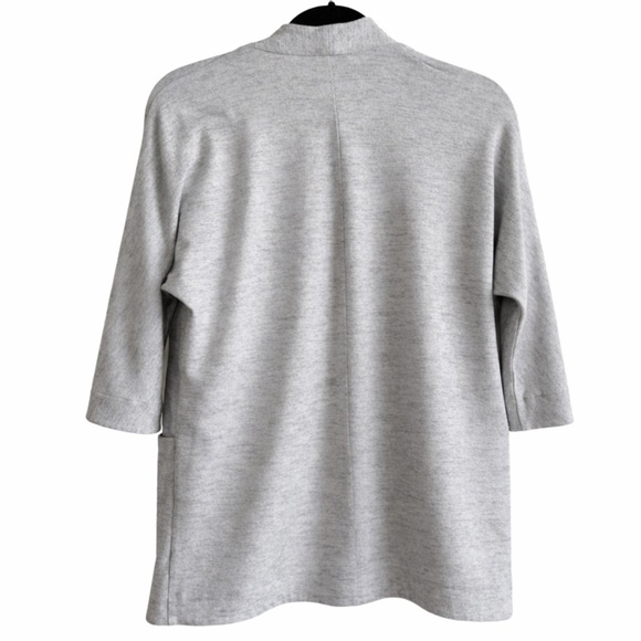 Wilfred Free Light Grey Open Front Cardigan w Pockets | Aritzia - Picture 2 of 6